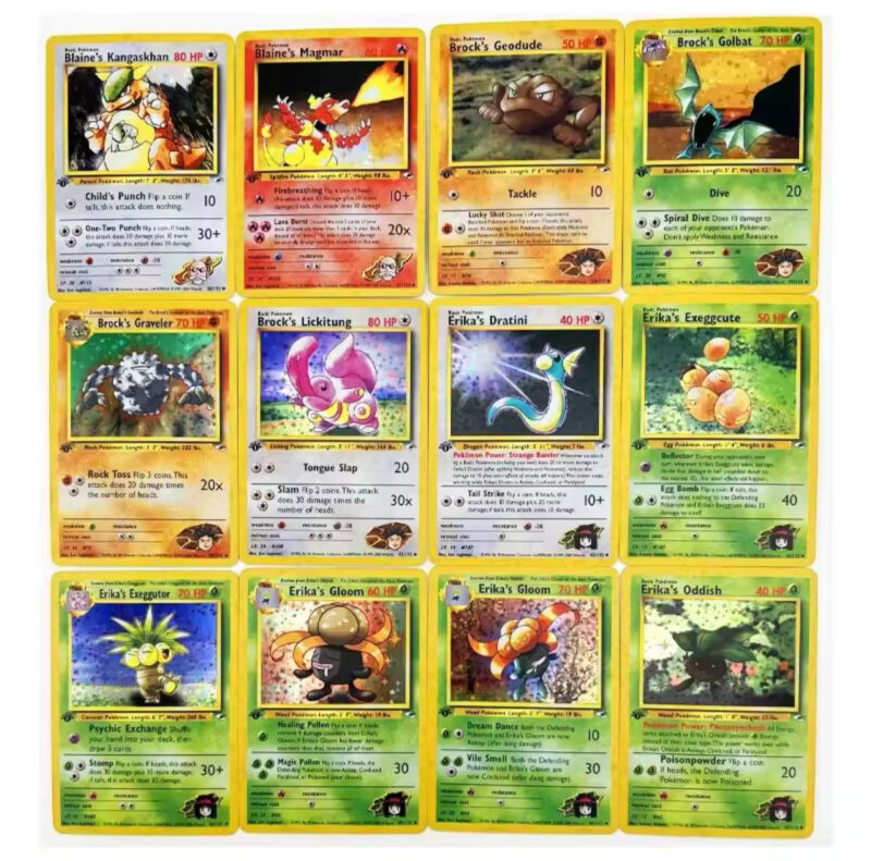 Gym Heroes Pokemon 55 Pcs Full Set Collectibles Cards (proxy) - Image 3