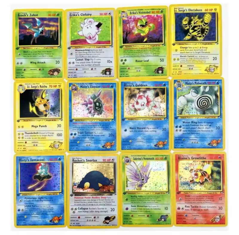 Gym Heroes Pokemon 55 Pcs Full Set Collectibles Cards (proxy) - Image 4